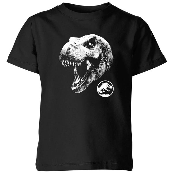 Jurassic Park T Rex Kids' T-Shirt - Black Clothing - Zavvi UK