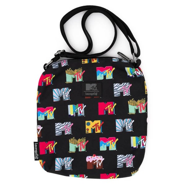 Loungefly Zaino MTV Logos – Standard In Nylon Con Tasca Porta Computer