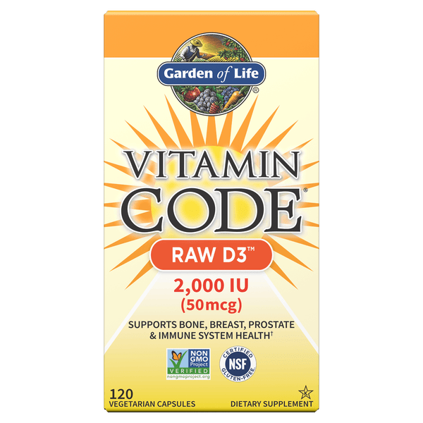Vitamin Code Raw D3 2000 IU 120 Capsules Garden of Life UK