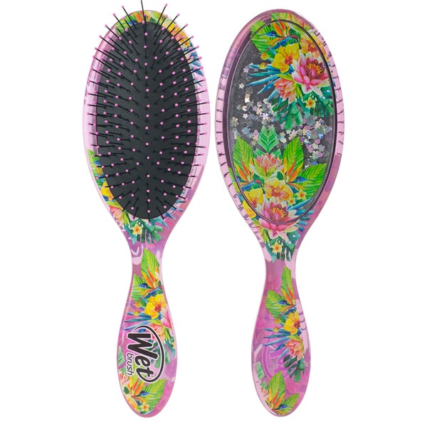 WetBrush Liquid Glitter Detangler Brush Tropical Oasis LOOKFANTASTIC
