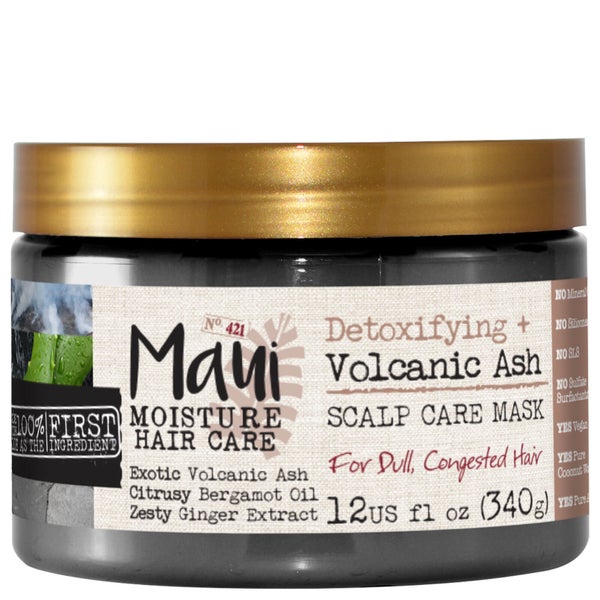 Maui Moisture Detoxifying+ Volcanic Ash Hair Mask 340g LOOKFANTASTIC