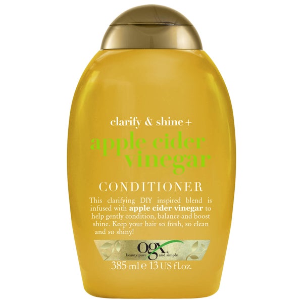 OGX Clarify & Shine+ Apple Cider Vinegar Conditioner 385ml LOOKFANTASTIC