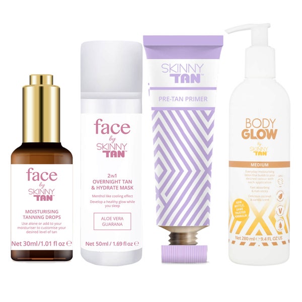 Skinny Tan Face and Body Glow Bundle (Worth £52.96) LOOKFANTASTIC