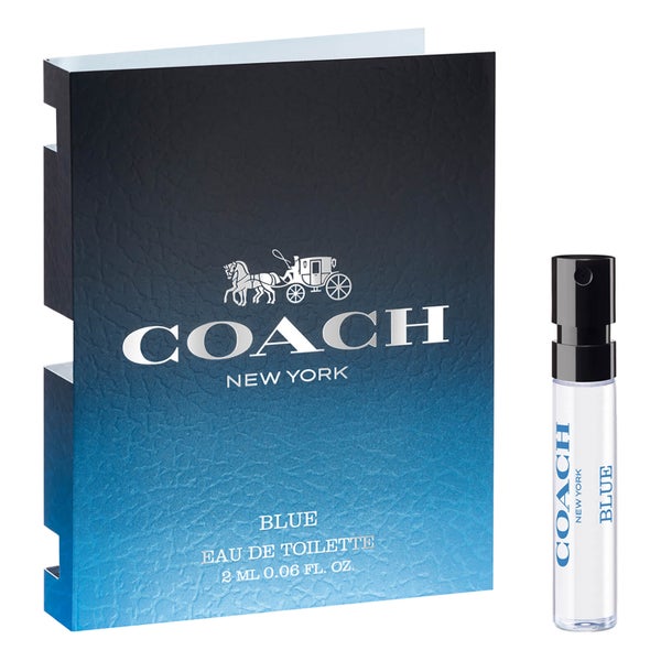 Coach Men's Man Blue Eau de Toilette Sample 2ml LOOKFANTASTIC