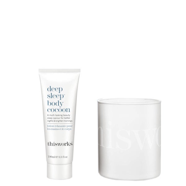 this works Deep Sleep Heavenly Candle and Deep Sleep Body Cocoon Relaxation Bundle