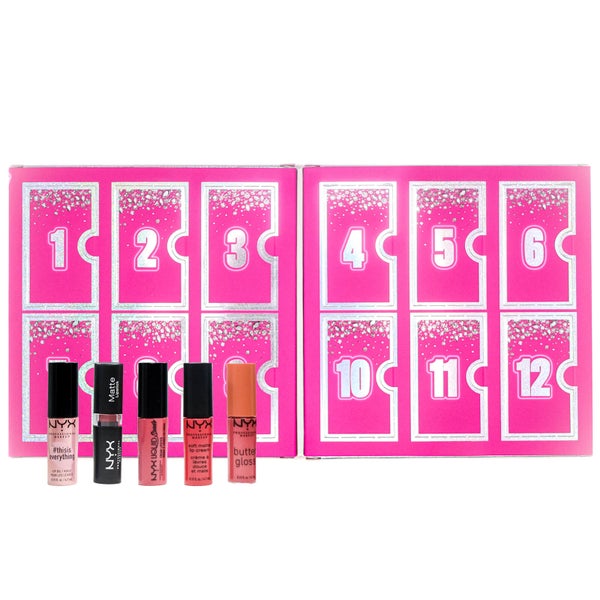 NYX Professional Makeup Diamonds and Ice Please 12 Day Lipstick Advent