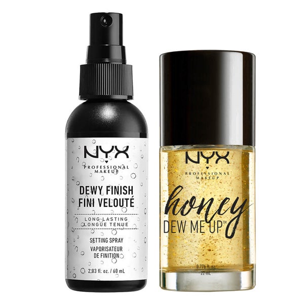 NYX Professional Makeup Dewy Primer & Setting Spray Duo Set LOOKFANTASTIC