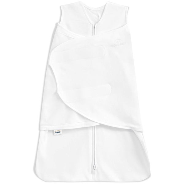 HALO SleepSack Swaddle 1.5 TOG 100 Cotton White