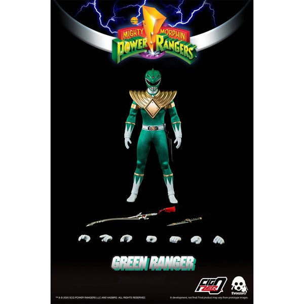 ThreeZero Power Rangers Green Ranger 1:6 Scale Figure Merchandise ...