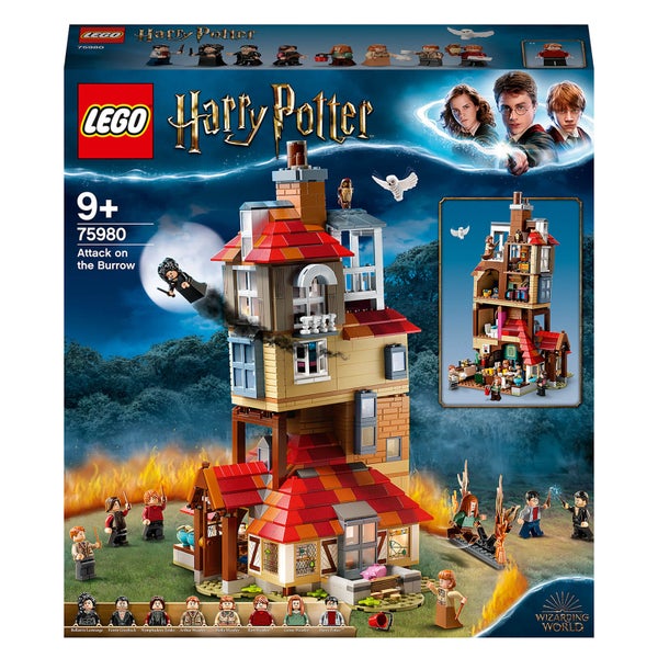 LEGO Harry Potter: Attack on the Burrow Weasley House Set (75980) Toys ...