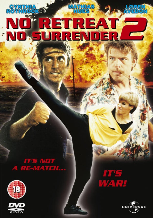 NO RETREAT NO SURRENDER 2  RAGING THUNDER DVD
