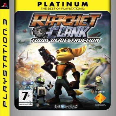 Ps3 Platinum Ratchet Coraz Clank Narzędzia Zniszczenia