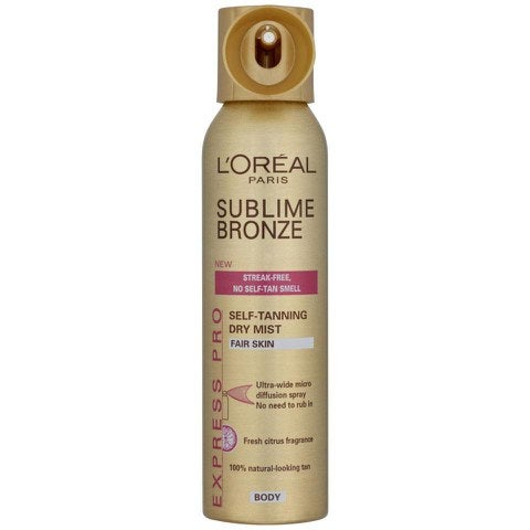 L'Oréal Paris Sublime Bronze Self Tanning Dry Mist - Light (150ml)