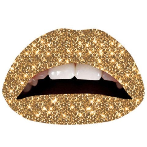 Violent Lips Gold Glitterati