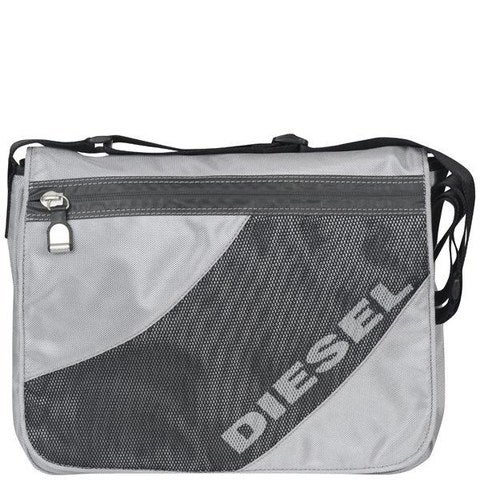 Diesel Men's Favorite Messenger Bag - Silver