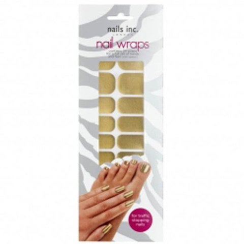 nails inc. Nail Wraps - Gold (24 Wraps)