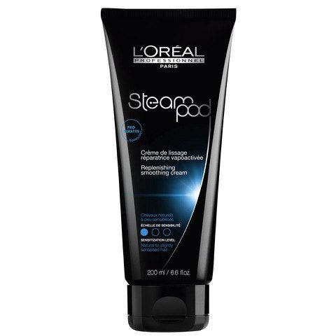 Crème de lissage réparatrice L'Oréal Professionnel Steampod (cheveux naturels à peu sensibilisés) 200ml