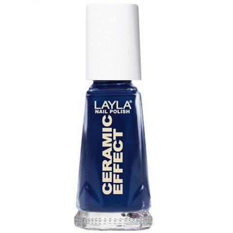 Layla Cosmetics Ceramic Effect Nail Polish N.33 Metallic Blue (10ml)