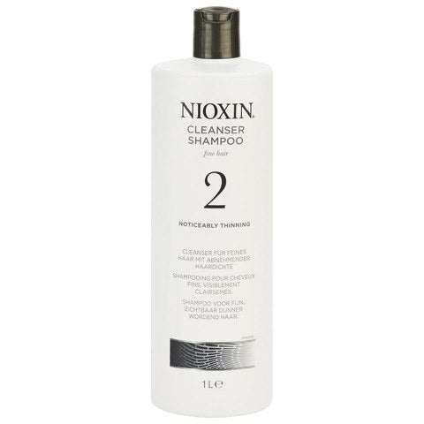 NIOXIN System 2 Cleanser Shampoo for Noticeably Thinning Natural Hair (1000 ml)