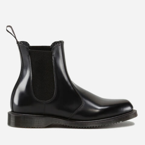 Dr. Martens Women's Flora Polished Smooth Leather Chelsea Boots - Black