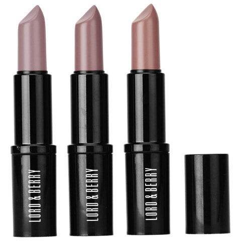 Lord & Berry Set 4. Lip Library Lipsticks x3 - EXCLUSIVE 