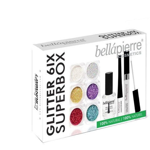 Kit cosmétiques Bellapierre Cosmetics Glitter Super 6ix