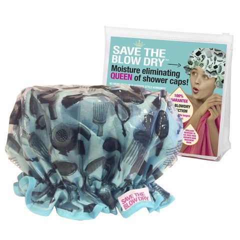 Save The Blow Dry Shower Cap - Turquoise Combs
