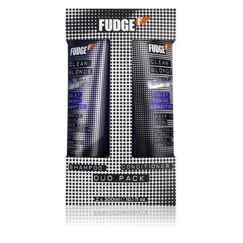 Fudge Violet Clean Blonde Shampoo and Conditioner Duo (300ml)