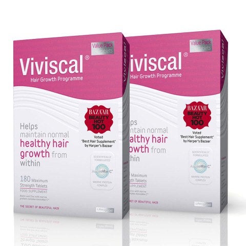 أقراص القوة القصوى من Viviscal، كمية تكفي لمدة 6 أشهر (360 قرصًا)