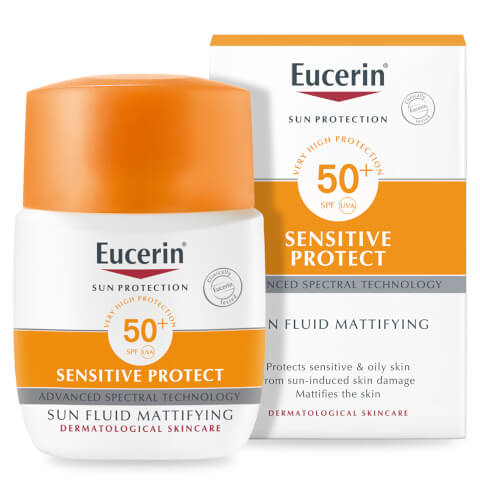 Eucerin® Sun protection solaire fluide mattifiant visage 50+ très haute (50ml)