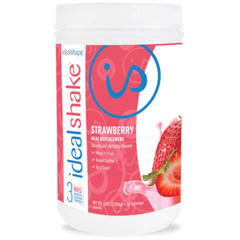 IdealShake Strawberry - Meal Replacement Shake - 30 Servings
