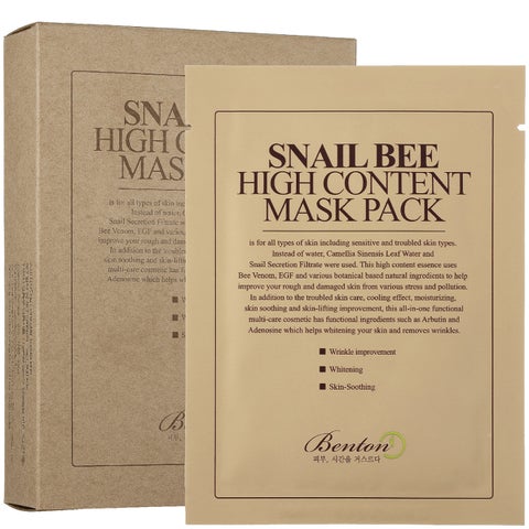 Benton Snail Bee High Content Mask Pack (10 stk.)