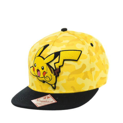Casquette Pokémon Pikachu -Camouflage Jaune