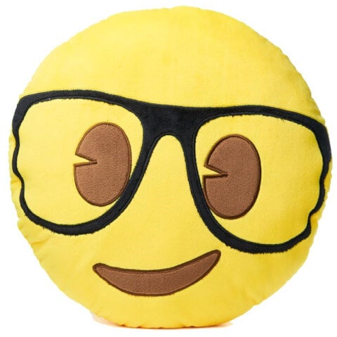 Emoji Cushion - Geek Face