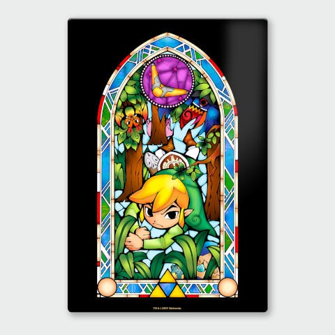 Affiche en Métal Vernis Nintendo Legend of Zelda Boomerang Chromalux