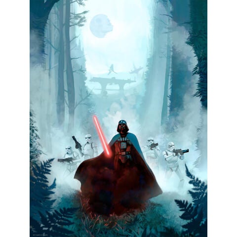 Star Wars: Return of the Jedi 'Vengeful Pursuit' Lithografie door Jeremy Saliba