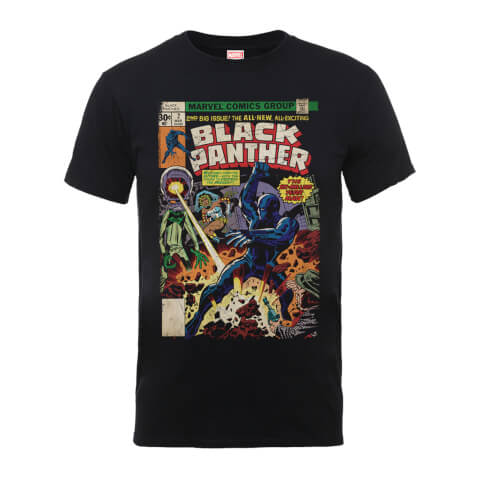 Marvel Comics The Black Panther Big Issue Men's Black T-Shirt