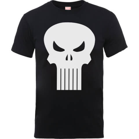 Marvel The Punisher Skull Logo Men's Black T-Shirt