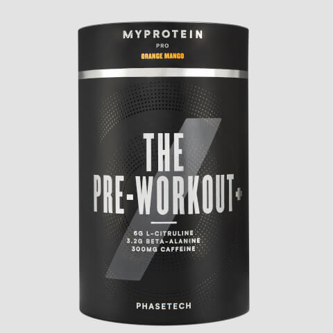Myprotein THE Pre Workout+ with PhaseTech, Orange Mango, 20 Servings