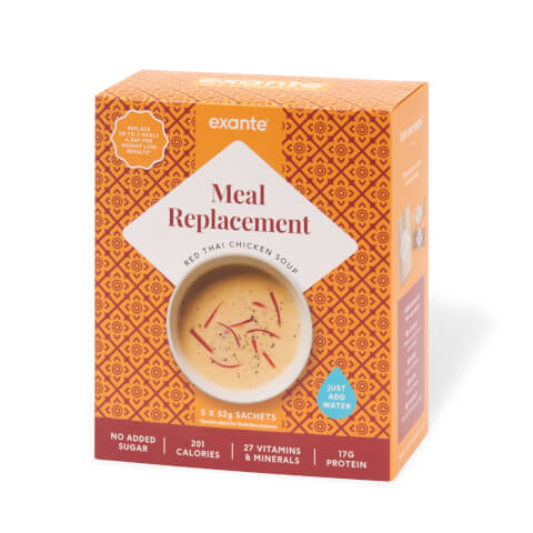 Meal Replacement Red Thai Chicken Soup, Pack of 5