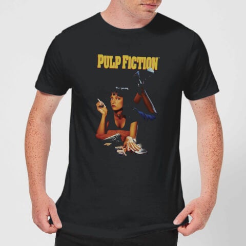 T-Shirt Homme Affiche Pulp Fiction - Noir