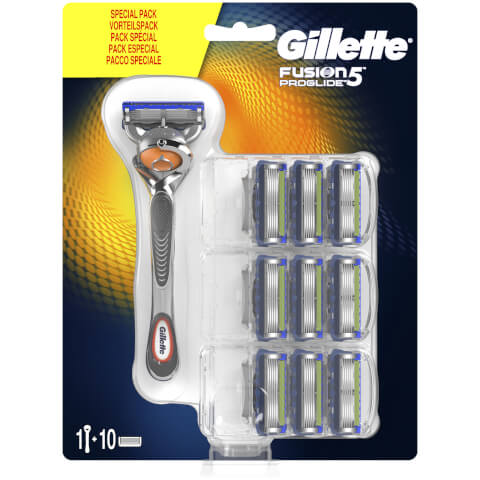 Gillette Fusion5 ProGlide Razor + 10 Blades