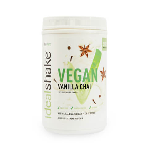 IdealShake Vanilla Chai Vegan Meal Replacement Shake - 30 Servings