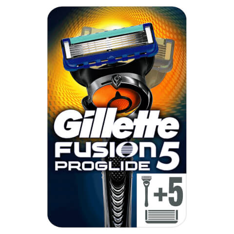 Gillette Fusion5 ProGlide Rasierer + 6 Rasierklingen