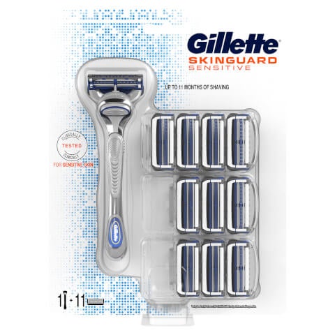 Gillette SkinGuard Sensitive Razor + 11 Blades