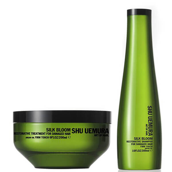 Shu Uemura Art of Hair Shu Uemura Art of Hair Silk Bloom Shampoo (300 ml) e trattamento riparatore (200 ml)