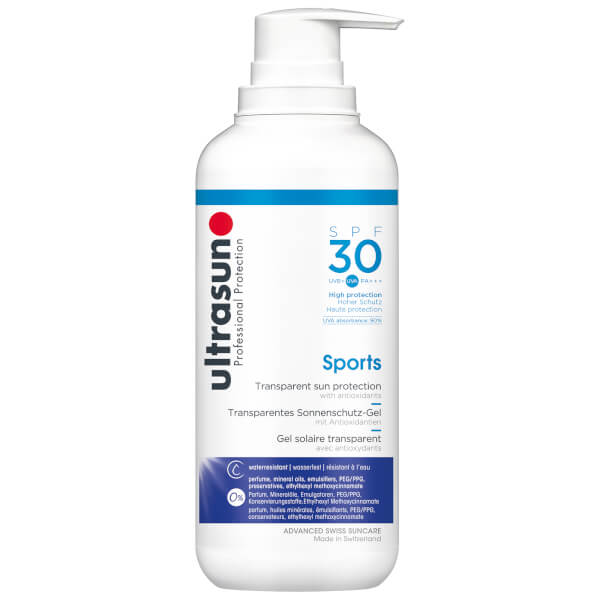 Ultrasun Ultrasun gel di protezione solare trasparente sport SPF30 400 ml