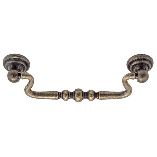 Straight Bow Door Handle Antique Copper Homebase