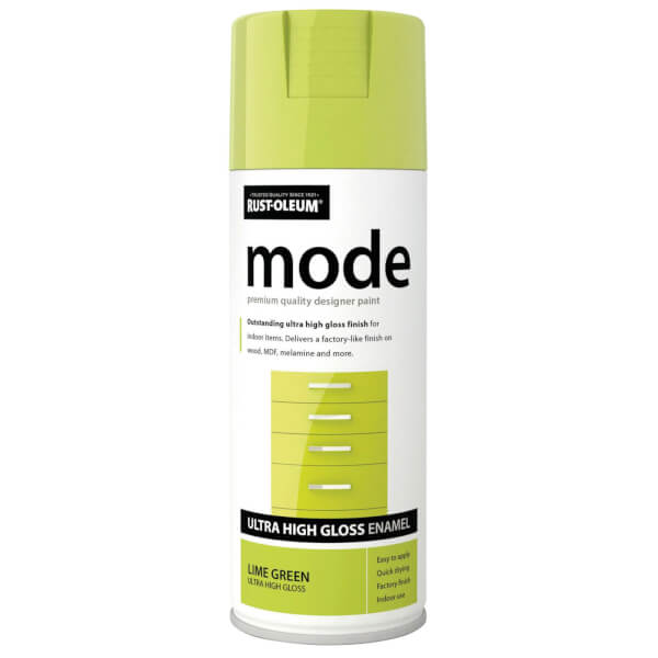 RustOleum Lime Green Mode Spray Paint 400ml Homebase
