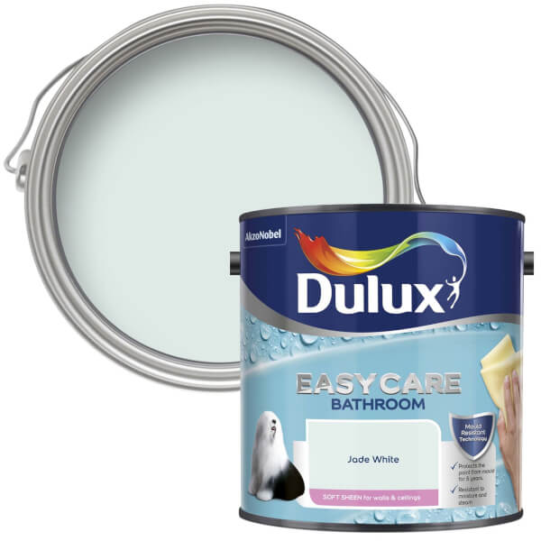 Offer Homebase Dulux Easycare Bathroom Jade White Soft